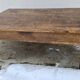 Grande table basse bois rustique à 1 tiroir