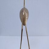 Two solid brass XL birds H. 48 cm