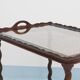Antique Neo-Baroque Italian Barley Twist Bar Cart Serving Trolley, 1920s