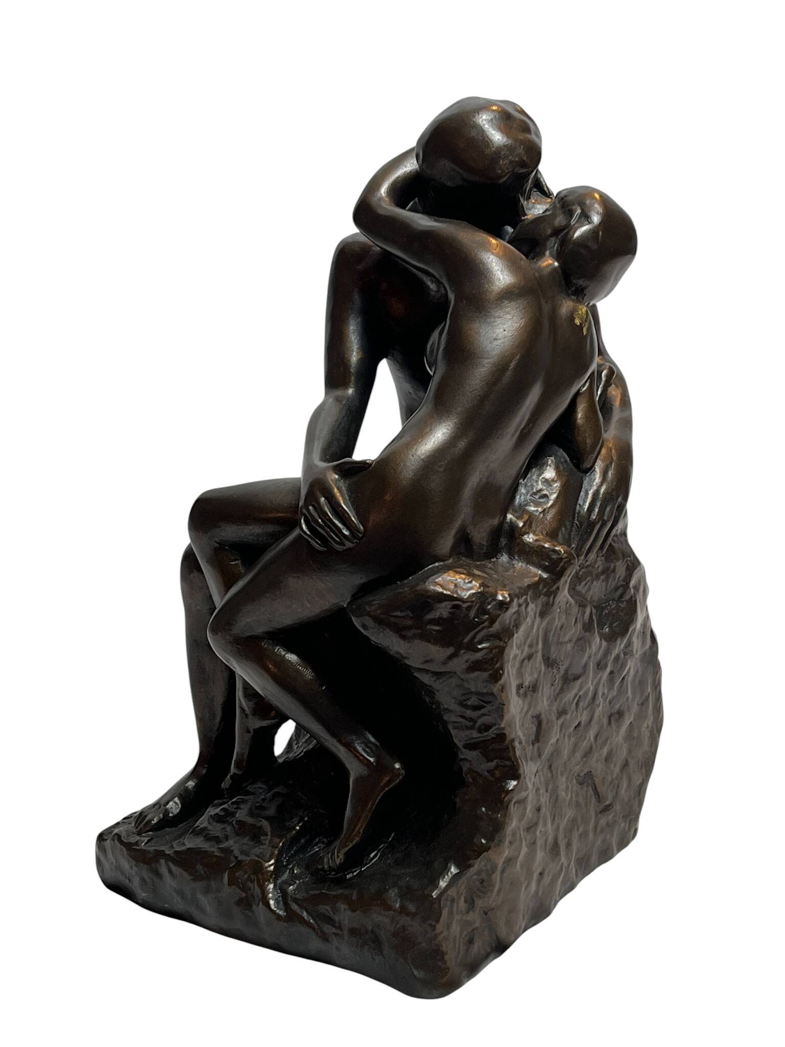 Rodin (d’après), reproduction sculpture Le Baiser XXème