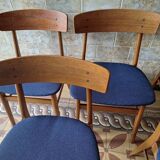 Mid century set of 6 teak dining chairs by Farstrup, Denmark 1960s