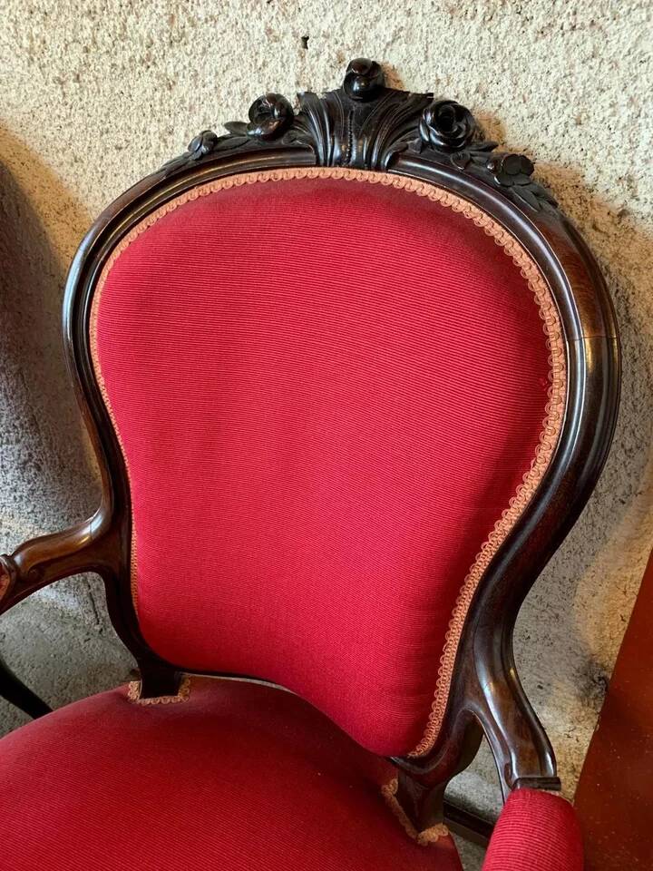 Paire de fauteuils époque Louis Philippe en palissandre vers 1830