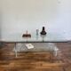 Table Basse en Verre et Plexi Vintage