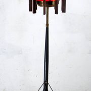 Vistosi Mid-Century Modern "Incamiciato" Murano Glass Italian Floor Lamp,50