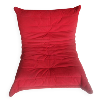 Ensemble TOGO de Ligne Roset-Alcentara Rouge-Canapé lit-Chauffeuse dangle-chauffeuse