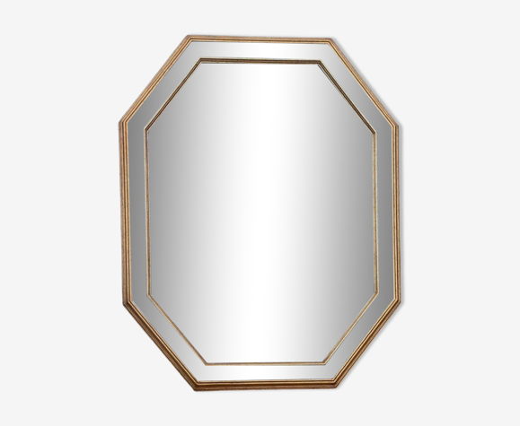 Miroir a parcloses dorure milieu du XXe 1960 Belgique
