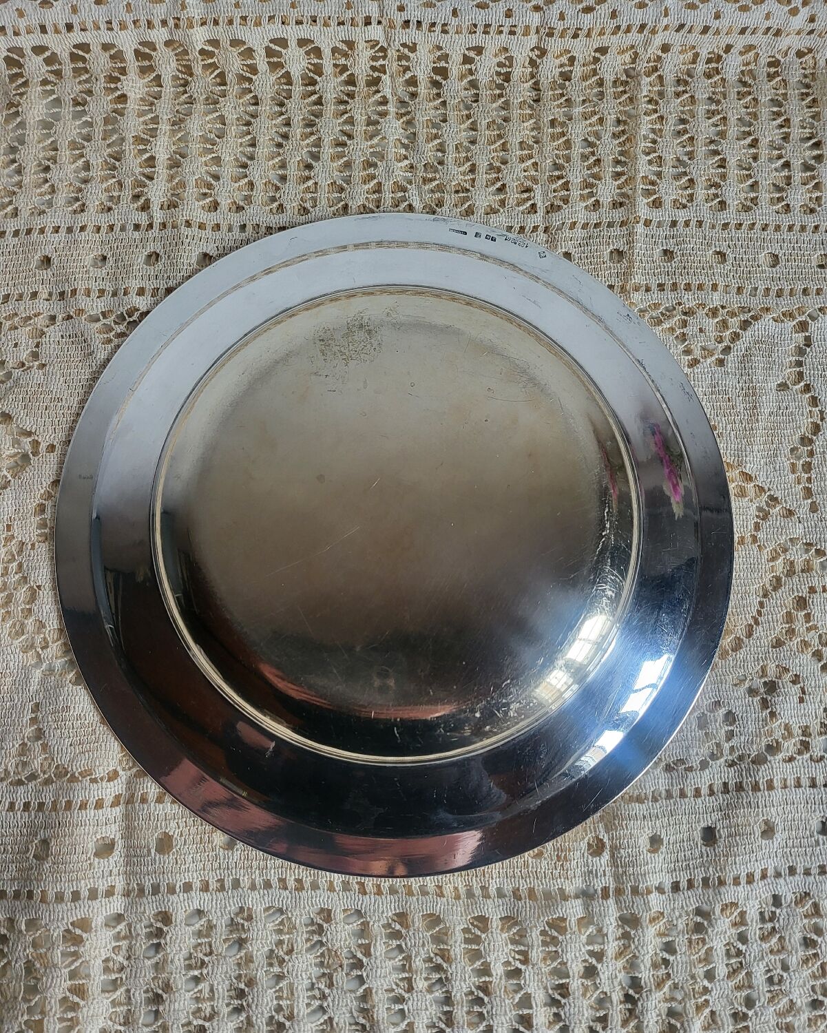 CHRISTOFLE Round Plate in silver-plated metal