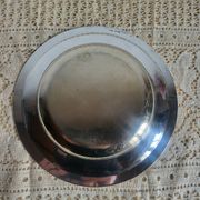 CHRISTOFLE Round Plate in silver-plated metal
