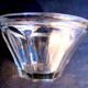 Nineteenth jam jar in well-flared glass, 8 flat ribs