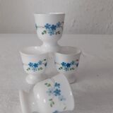 4 COQUETIERS decoration blue flowers arcopal veronica
