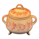 Quimper pot couvert tripode Manufacture HB Quimper H 16 cm