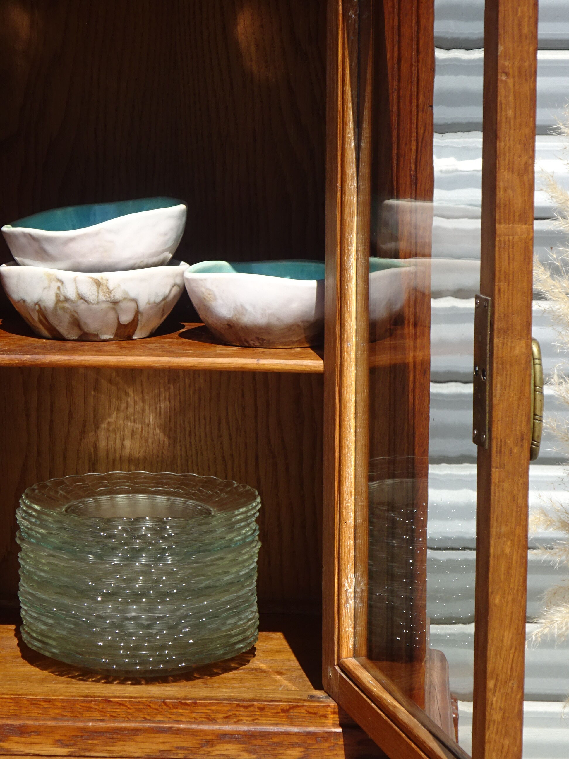 Buffet Art Déco avec guérites et miroir