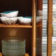 Buffet Art Déco avec guérites et miroir