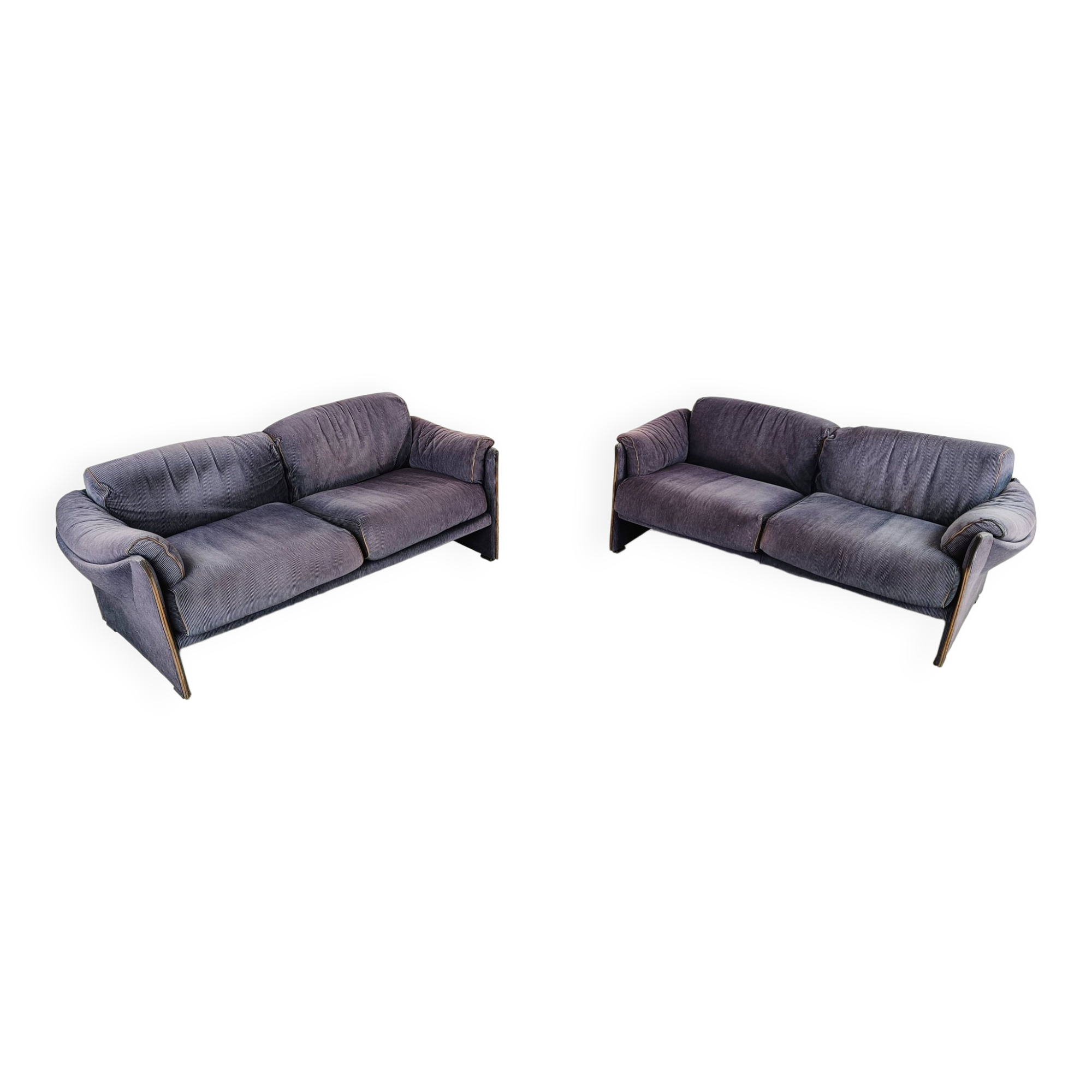 Pair of DUC sofas by Mario Bellini for Cassina, 1970s