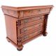 Antique walnut chest of drawers, Northern Europe, circa 1900.