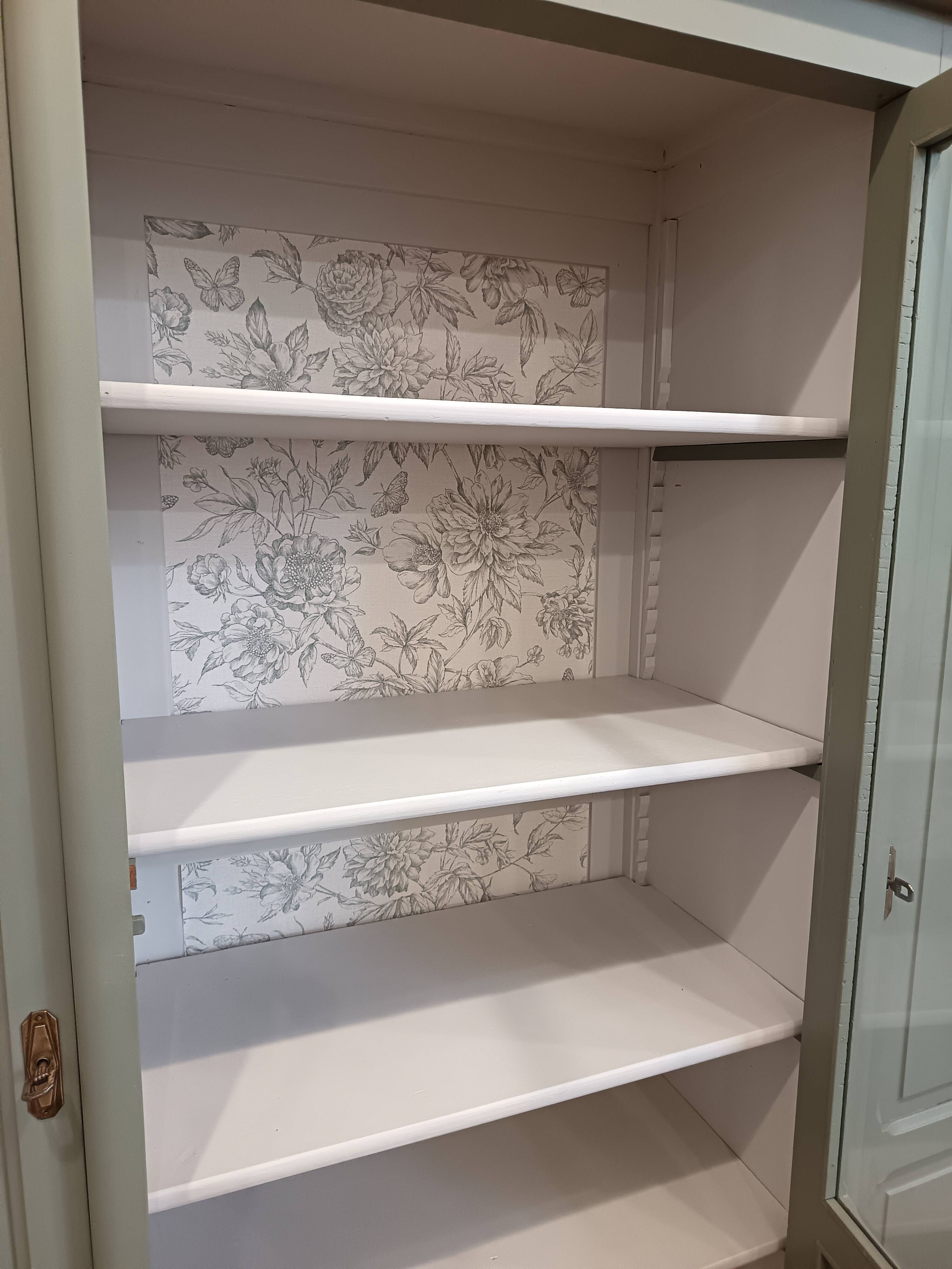 Bronze green display cabinet bookshelf