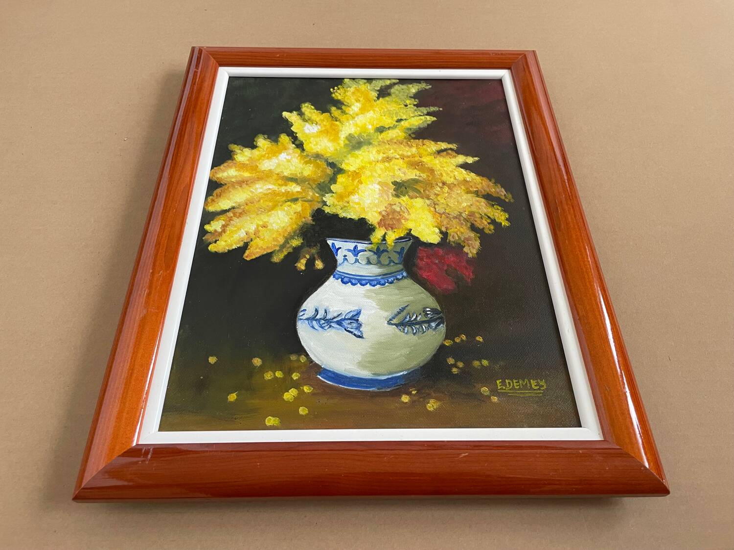 Still life with mimosa