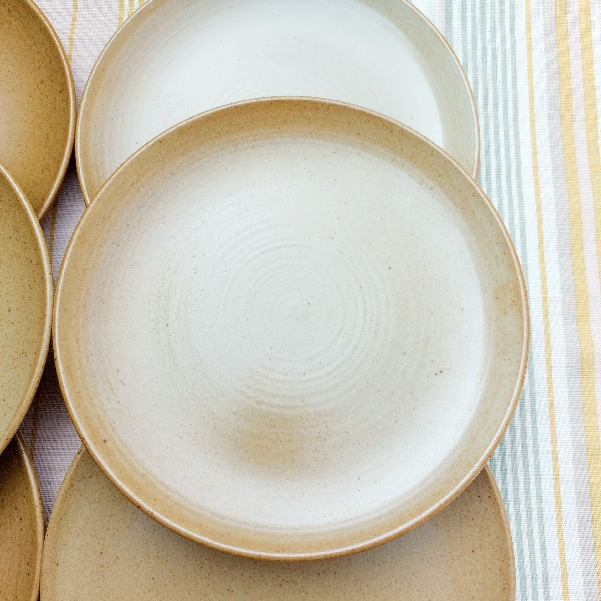 CNP Village stoneware dessert plates