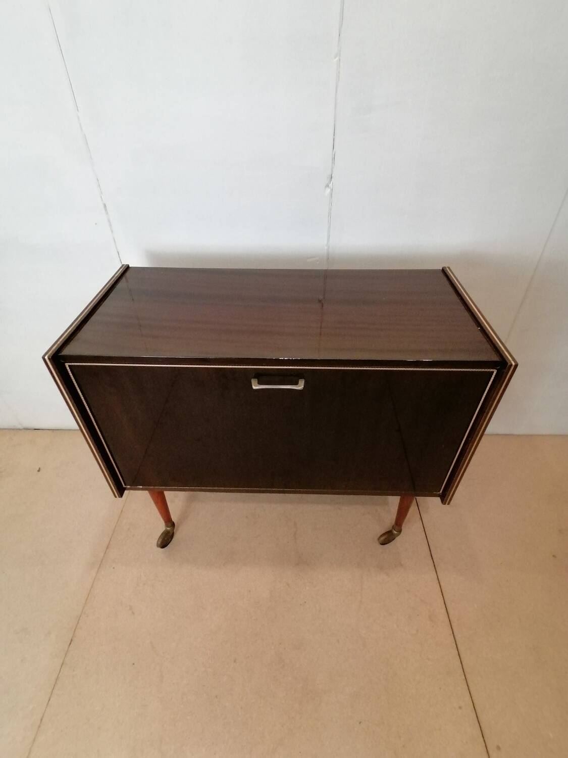 Bar cabinet on wheels circa 1950