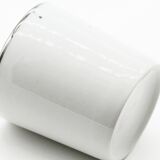 White and silver cup