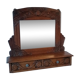Mirror with 2 drawers solid oak. 50s
