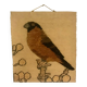 Hanging birds in natural fiber and wool