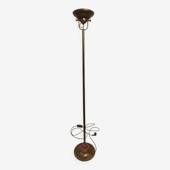 Lampadaire halogène vintage en bronze