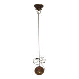 Vintage bronze halogen floor lamp