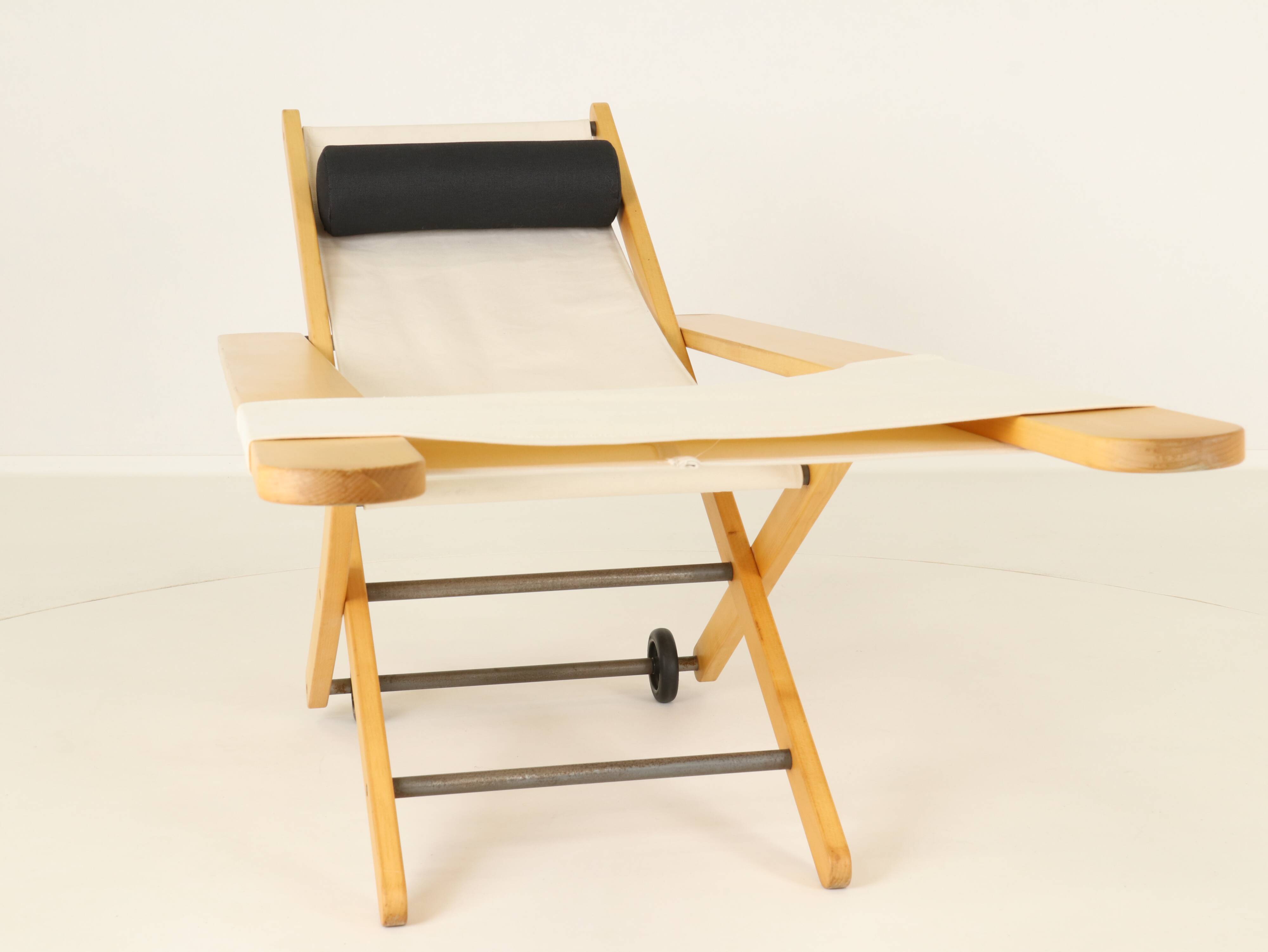 Unique outdoor prototype lounge chair likely B&B Italia, Italy, 1980s