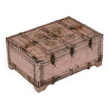 Dowry chest shekhawati rajasthan pink patina carved wood india