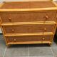 Commodes vintage, cannage en rotin
