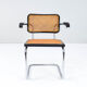 Mid-Century Italian Modern Marcel Breuer B64 Cesca Armchair Chair, 1970