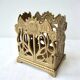 Porte-crayons art nouveau en laiton