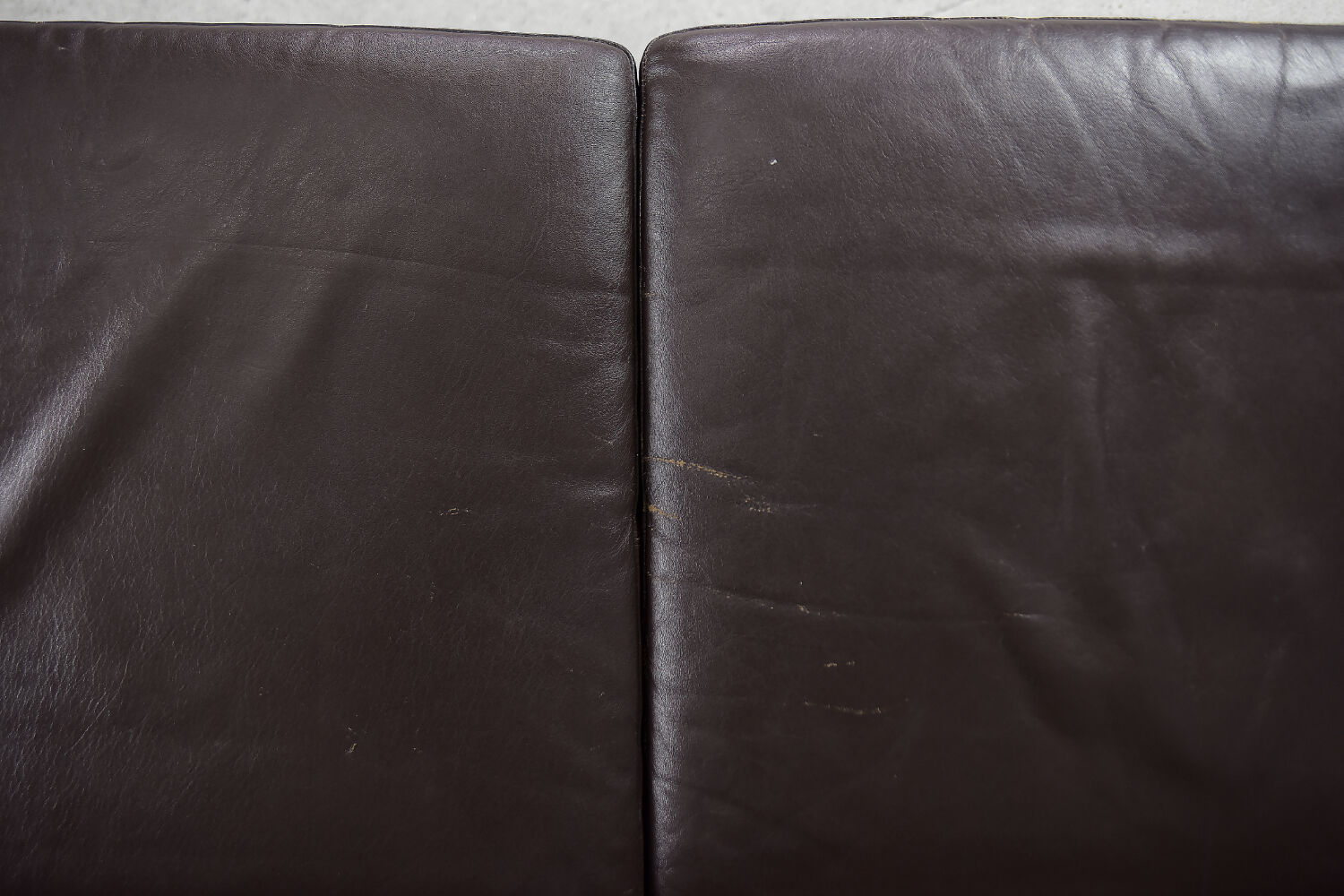 Mid-Century Modern Vintage Danish 3-seater Chocolate Leather Sofa, 1960s