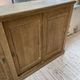 Large row of solid oak loom sliding doors