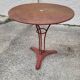 Gueridon de bistrot rond ancien en metal peint n°5