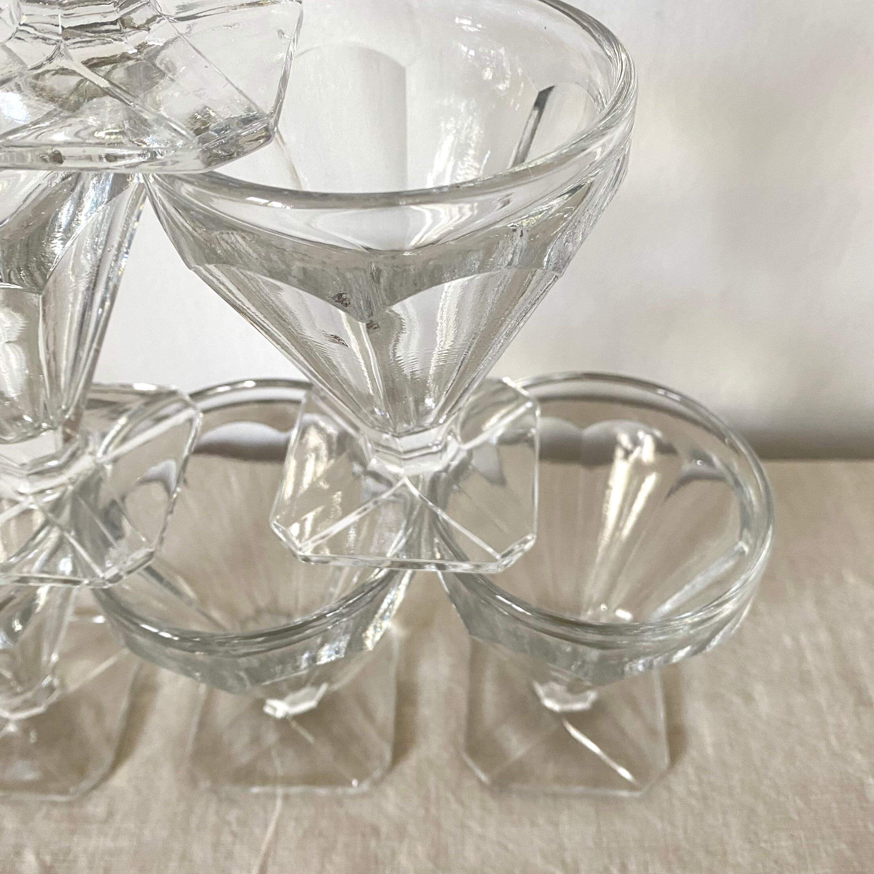Vintage stemmed glasses