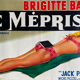 Original cinema poster "Le Mépris" Brigitte Bardot, Jean-Luc Godard 37x55cm 1963
