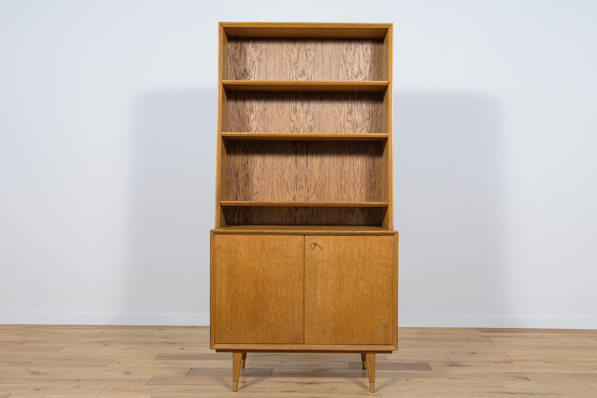 Mid-century swedish oak shelf, 1970s