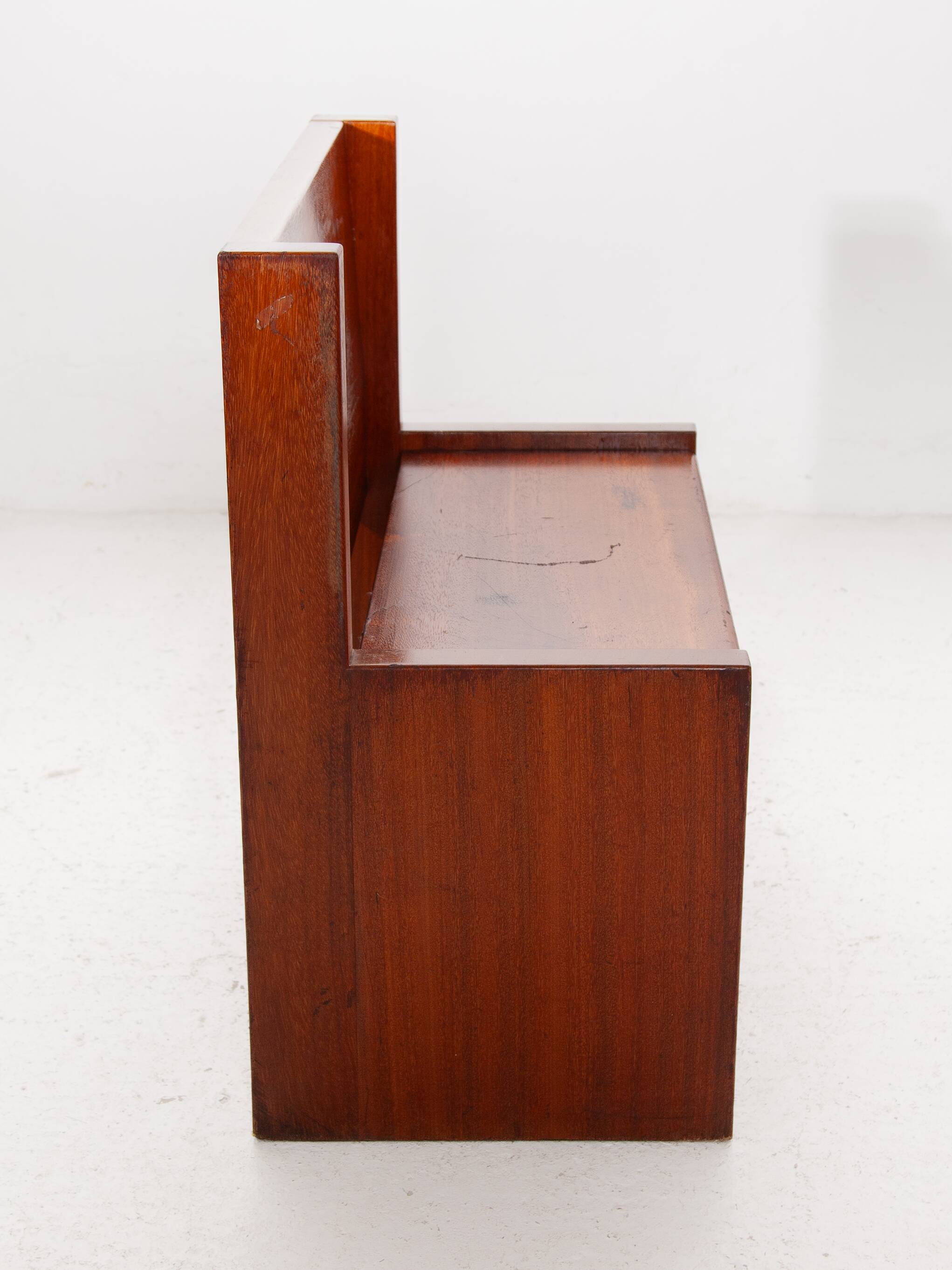 Brutalist Solid Bench, Side Chair, 1960s, Belgium
