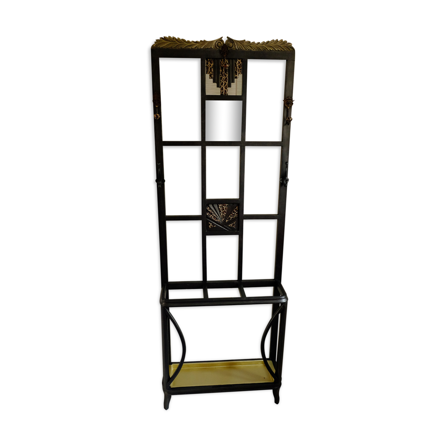 Art-deco coat rack wardrobe