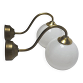 Art Deco wall lamp in metal, Poland, 1950s