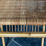 Rattan magazine holder