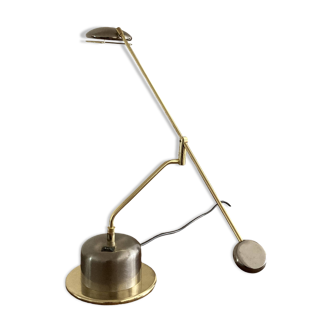 Massive vintage 80s swing arm table lamp
