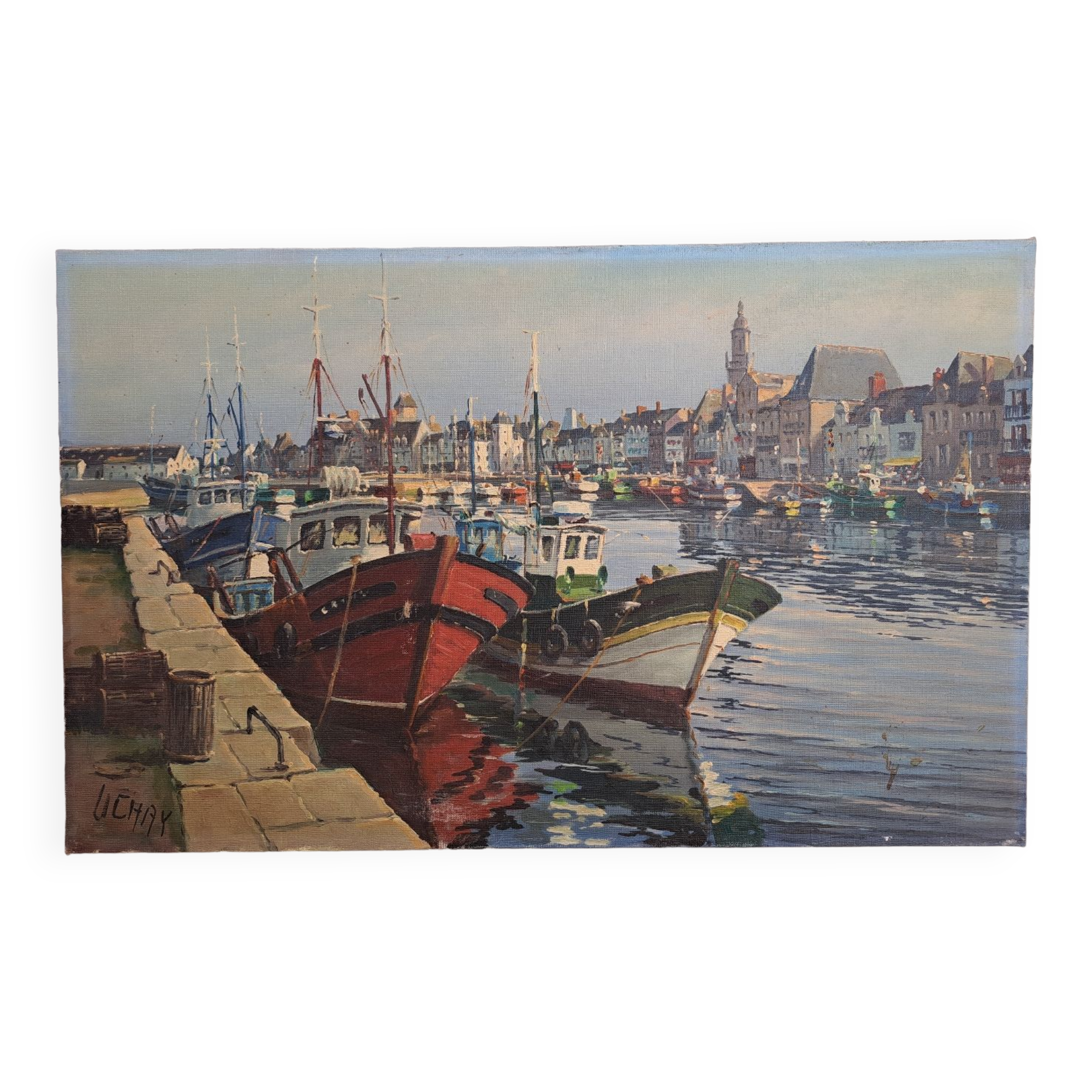 Painting René Huchet Le Croisic Brittany