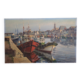 Painting René Huchet Le Croisic Brittany