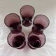 Lot de 5 verres aubergine