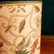 Cylindrical lampshade vintage autumn fabric