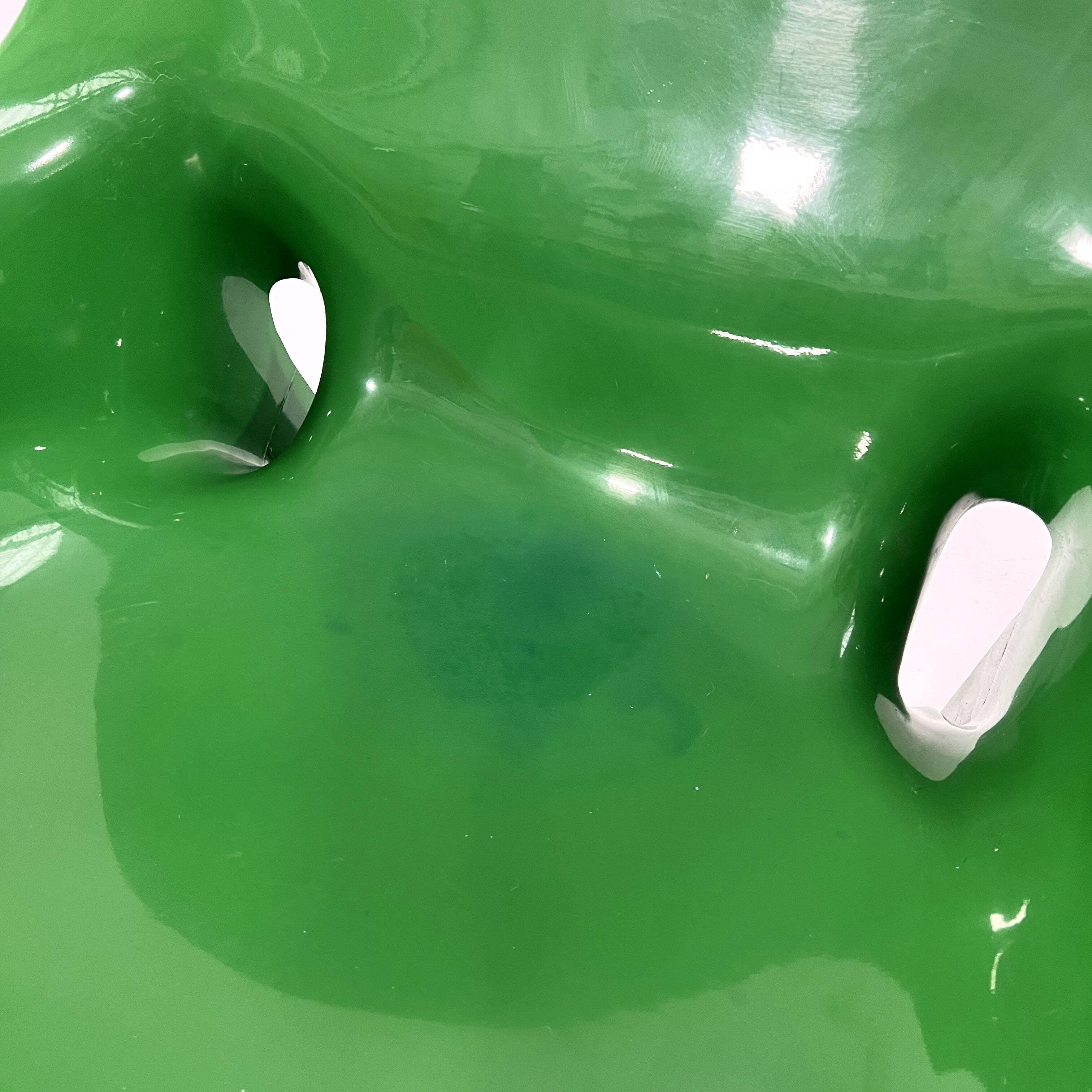 Vicario armchair in green by Vico Magistretti for Artemide, 1970