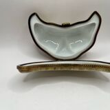 Porcelain box in the shape of a crescent